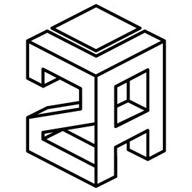 Advent Office geometric monogram logo vector | Advent Office isometric 2A emblem | Modern architectural Advent Office brandmark | Minimal line-art Advent Office identity symbol