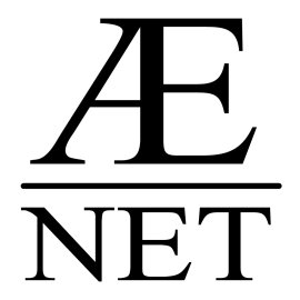AE Net Logo Vector PNG | Minimalist Monogram AE Net Emblem | Underlined AE Net Wordmark | Classic Serif AE Net Brand Identity