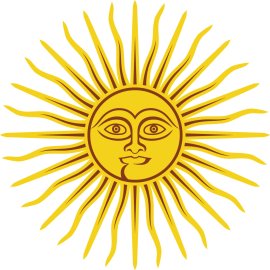 Radiant Sun Emblem | Stylized Solar Face Icon | Golden Sunburst Symbol | Classic Sunshine Vector Mark