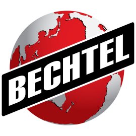 Bechtel Logo Vector PNG | Global Engineering Brand Emblem | Red Globe Construction Icon | Bechtel Corporate Identity Symbol