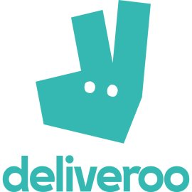 Deliveroo Logo Vector Png | Modern food delivery brand emblem | Stylized kangaroo-inspired mark | Minimal turquoise wordmark and icon