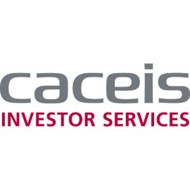CACEIS Investor Services Logo Vector PNG | Modern Institutional Finance Emblem | Minimalist Wordmark for Global Custody and Asset Servicing | Professional Corporate Branding in Grey and Red