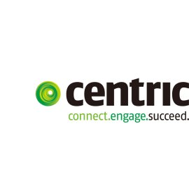 Centric IT Solutions Logo Vector PNG | Modern Green Spiral Brand Emblem | Connect Engage Succeed Tagline Design | Professional Technology Services Identity