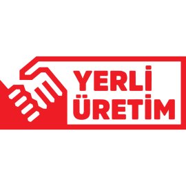 Yerli Üretim Resmi İşareti|Türkiye menşeli üretim sembolü|Türk malı ürün işaretlemesi|Ulusal yerli üretim tanıtım logosu