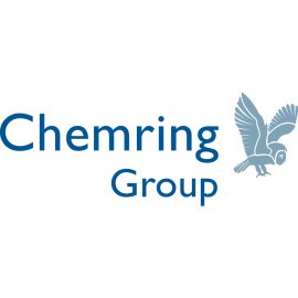 Chemring Group Logo Vector PNG | Chemring corporate wordmark with stylized owl emblem | Defense and technology branding symbol | Modern blue typographic identity