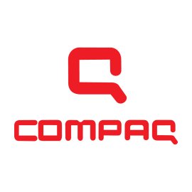 New Compaq Logo Vector PNG | Modern Compaq Wordmark Emblem | Minimalist Red Compaq Brand Mark | Contemporary Tech Identity Symbol