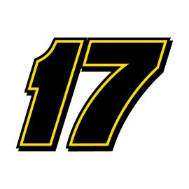 Aftron Al Futtaim Electronics Logo Vector PNG | Aftron Number 17 Emblem | Bold Black and Yellow Numeric Mark | Dynamic Tech-Oriented Badge