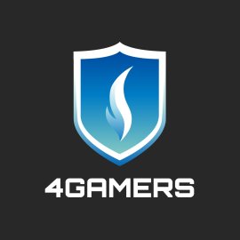 4GAMERS Emblem Logo Vector | Modern Gaming Shield Icon | Blue Flame Esports Badge | Professional 4GAMERS Brand Mark