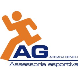 Agencia Nx Logo Vector Png | Dynamic AG sports consultancy emblem | Modern running figure brand symbol | Adriana Genioli Assessoria Esportiva identity