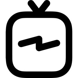 IGTV Logo Vector PNG | Instagram TV Icon | Long-Form Video Symbol | Social Media Streaming Badge