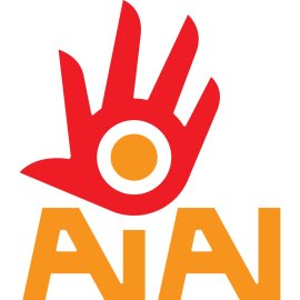 Aiai Logo Vector PNG | Aiai Hand Emblem | Bold Red and Orange Aiai Mark | Modern Aiai Brand Symbol