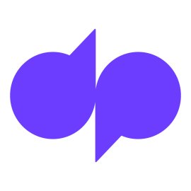 Dialpad Logo Vector PNG | Modern cloud communications symbol | Unified business calling and messaging icon | Minimal purple speech bubble emblem