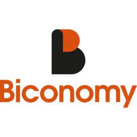 Biconomy Logo Vector Png | Minimalist B Icon Emblem | Modern Web3 Infrastructure Mark | Bold Orange and Black Wordmark