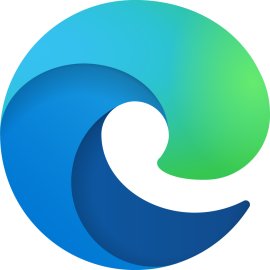 Microsoft Edge New020 Logo Vector PNG | Modern wave-inspired browser emblem | Fluid gradient icon in blue and green | Contemporary symbol of secure, fast web browsing