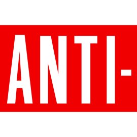 Bold ANTI- wordmark in red box | Minimalist sans-serif ANTI- logo | High-impact rectangular ANTI- emblem | Modern graphic ANTI- branding mark
