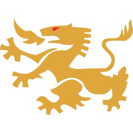 Big Switch Logo Vector PNG | Stylized Heraldic Dragon Emblem | Bold Golden Mythical Creature Icon | Dynamic Brand Mark in Flat Vector Style