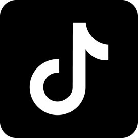 TikTok Share Icon Black Logo Vector PNG | Minimalist TikTok Emblem in Monochrome | Bold Social Media Note Symbol | Modern Short-Video Platform Badge