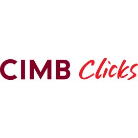 CIMB Clicks Official Logo Vector | CIMB Clicks Digital Banking Brandmark | CIMB Online Banking Wordmark | CIMB Clicks Red Script Identity