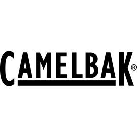CamelBak wordmark logo|Bold hydration gear branding|Outdoor adventure equipment identity|Minimalist black logotype with underline