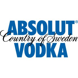 Absolut Vodka Logo Vector PNG | Iconic Swedish Vodka Wordmark | Bold Blue Premium Spirits Branding | Classic Absolut Country of Sweden Emblem