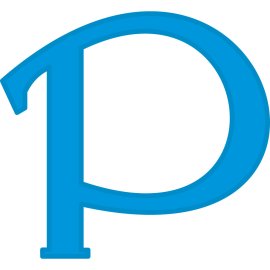 Pixiv Logo Vector Png | Minimalist Blue P Monogram | Creative Community Emblem | Digital Illustration Platform Icon