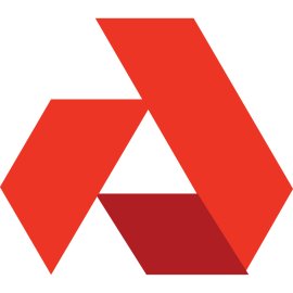 Akash Network AKT Logo Vector PNG | Decentralized Cloud Infrastructure Emblem | Geometric Triangular Monogram | Bold Red Web3 Identity