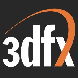 3dfx Logo Vector PNG | Classic 3dfx Interactive Emblem | Retro 3D Graphics Brand Mark | Vintage PC Gaming Hardware Logo