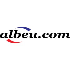Albeu.com logo in clean vector style | Modern wordmark featuring dynamic arcs | Digital-first identity for the Albeu.com online platform | Professional, minimalist emblem suitable for web and print