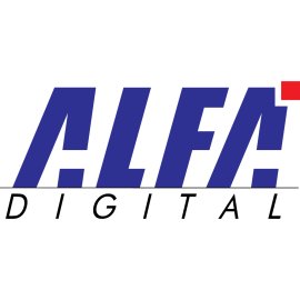 Alfa Digital Logo Vector PNG | Modern tech-forward wordmark | Bold italicized identity for Alfa Digital | Minimalist logo emphasizing speed and innovation