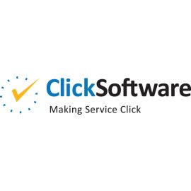 ClickSoftware logo vector PNG | Modern service management identity | Time-focused checkmark emblem | Professional enterprise software branding