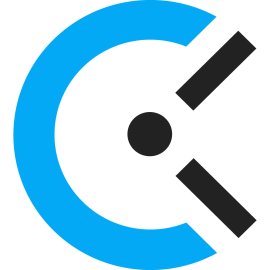 Clockify Logo Vector PNG | Modern Time Tracking Icon | Minimalist Clock Symbol for Productivity | Blue and Black Circular Brand Mark