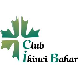 Club Ikinci Bahar Logo Vector Png | Modern green leaf emblem design | Elegant wordmark with dynamic typography | Nature‑inspired identity for lifestyle and social club