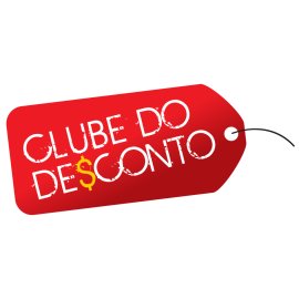 Clube Do Desconto Logo Vector PNG | Modern Discount Club Branding | Red Price Tag Identity Design | Savings and Offers Visual Symbol
