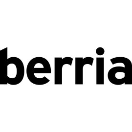 Berria Wordmark Logo Vector PNG | Bold Lowercase Berria Brandmark | Minimalist Black Berria Logotype | Clean Contemporary Berria Typography Emblem
