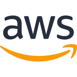 Amazon Web Services AWS Logo Vector PNG | Minimalist AWS wordmark with Amazon smile curve | Cloud computing brand emblem in dark blue and orange | Modern technology logo for scalable online services