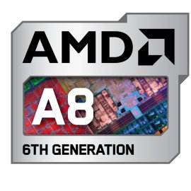 AMD A8 6th Generation Processor Badge | Silver Metallic AMD A8 Logo Icon | AMD A-Series APU 6th Gen Emblem | Modern Tech Brand Hardware Label