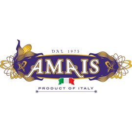 AMAIS Italian Heritage Emblem | Premium Corn-Based Products Brand Mark | Dal 1975 Traditional Italian Logo | AMAIS Product of Italy Visual Identity