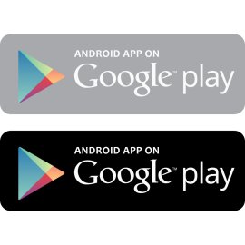 Android App on Google Play Badge|Official Google Play Store Download Button|Multicolor Play Triangle Marketplace Icon|Android Application Distribution Logo