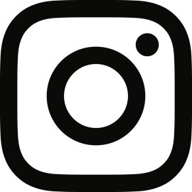 Instagram Glyph Logo Vector PNG | Minimal camera icon mark | Monochrome social media symbol | Modern app badge for photo sharing