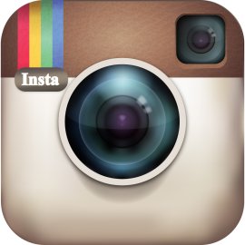 Retro camera icon with Insta label | Vintage Instagram app logo design | Classic square Instagram camera symbol | Old-school photo-sharing brand emblem