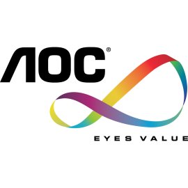 AOC Logo Vector PNG | AOC Eyes Value Brand Emblem | AOC Display Technology Symbol | AOC Infinite Color Ribbon Mark