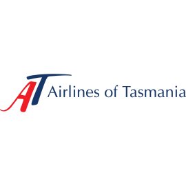 Airlines of Tasmania Logo Vector PNG | AT Monogram Airline Emblem | Tasmanian Regional Carrier Wordmark | Red and Blue Aviation Brand Icon
