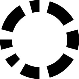 Codacy Logo Vector PNG | Minimalist Circular Progress Emblem | Modern Software Quality Icon | Dynamic Segmented Ring Symbol