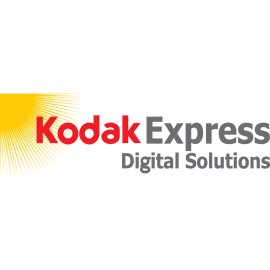 Kodak Express Digital Solutions Logo Vector | Kodak Express Brandmark | Kodak Express Sunburst Emblem | Kodak Express Photo Retail Identity