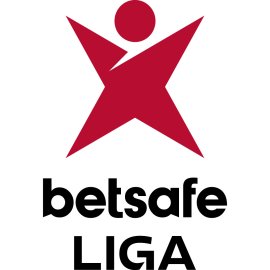 Dynamic star figure emblem | Energetic sports league symbol | Bold Betsafe Liga brand mark | Modern minimalist betting logo