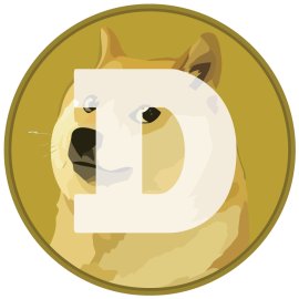 Dogecoin Doge Logo Vector Png | Iconic Shiba Inu Cryptocurrency Emblem | Playful Meme Coin Symbol | Bold Letter D Crypto Mark