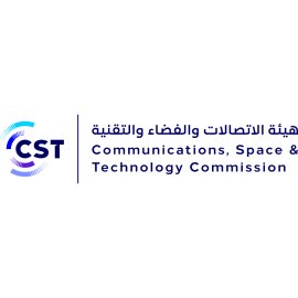 Communications Space And Technology Commission Logo Vector PNG | Modern CST emblem in Arabic and English | Saudi digital regulator visual identity | Futuristic telecom and space technology mark