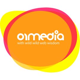 01media Logo Vector PNG | Vibrant Digital Media Brand Emblem | Modern Web-Centric Identity Mark | Creative Online Agency Badge