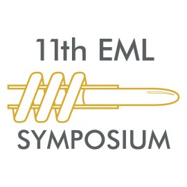 11th EML Symposium Logo Vector | Contemporary Academic Conference Emblem | Minimalist Engineering & Materials Design Mark | Professional Scientific Event Branding Icon