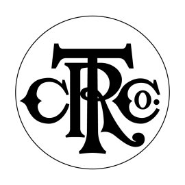 Computing Tabulating Recording Company Monogram Logo Vector | Early IBM Predecessor Emblem | Historic CTR Co. Circular Badge | Vintage Industrial Technology Brand Mark